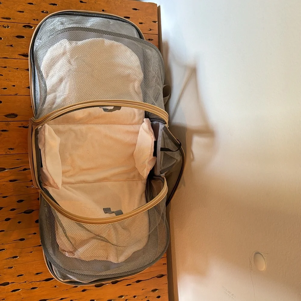 Backpack dog carrier.
